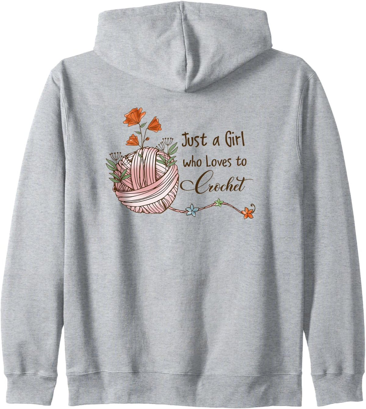 Funny Crochet Graphic Theme Tee Shirts Yarn Crochet Lover Zip Hoodie Hoodie | Viral US Pick | Customer Favorite