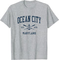Ocean City MD Vintage Navy Crossed Oars Boat Anchor Apparel High Search Demand Everyday Wear