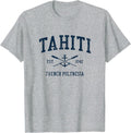 Tahiti Vintage Navy Crossed Oars Boat Anchor Apparel Viral TikTok Find Everyday Wear