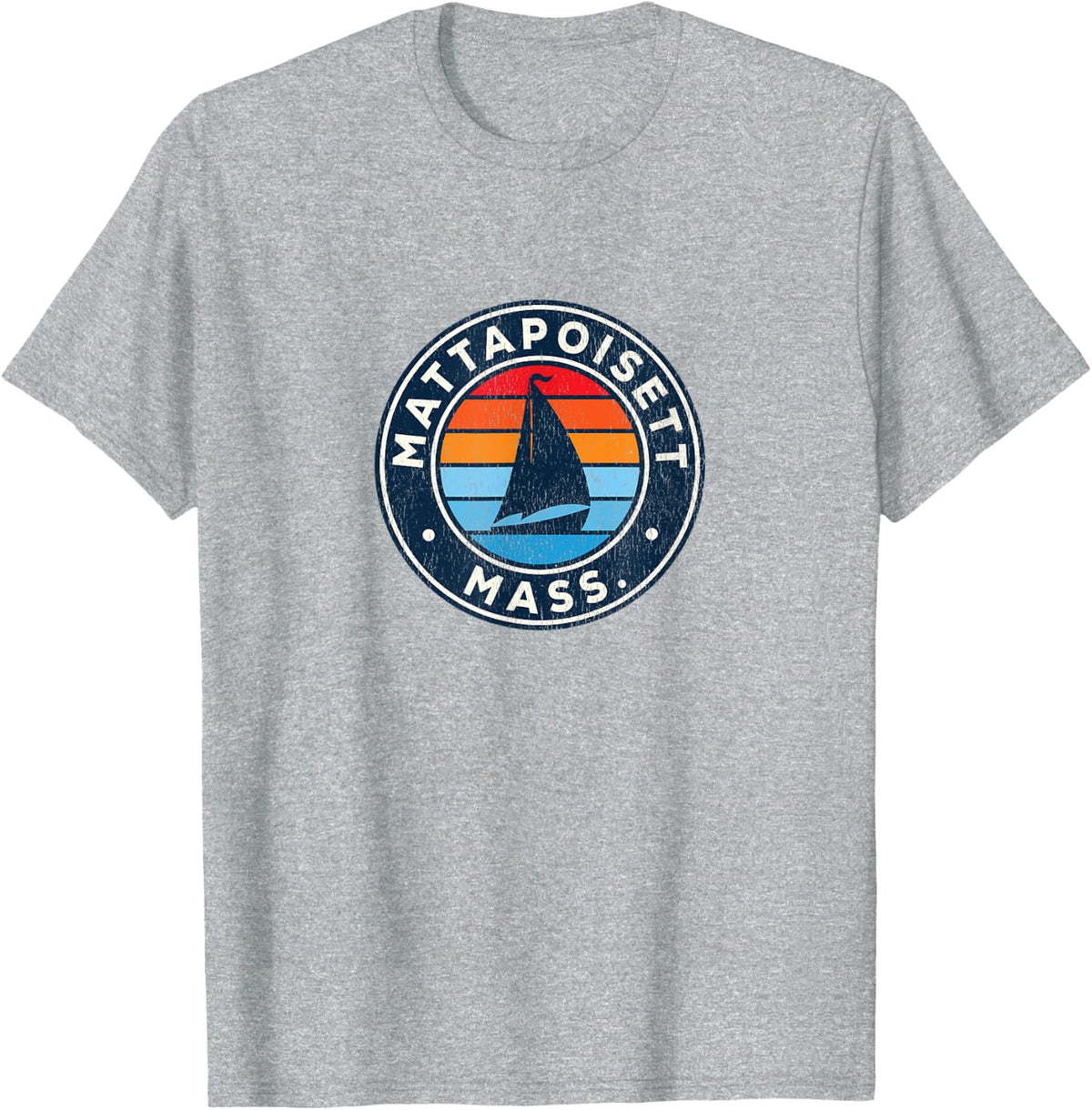 Mattapoisett Massachusetts MA Vintage Sailboat Retro 70s Apparel Trending US Everyday Wear