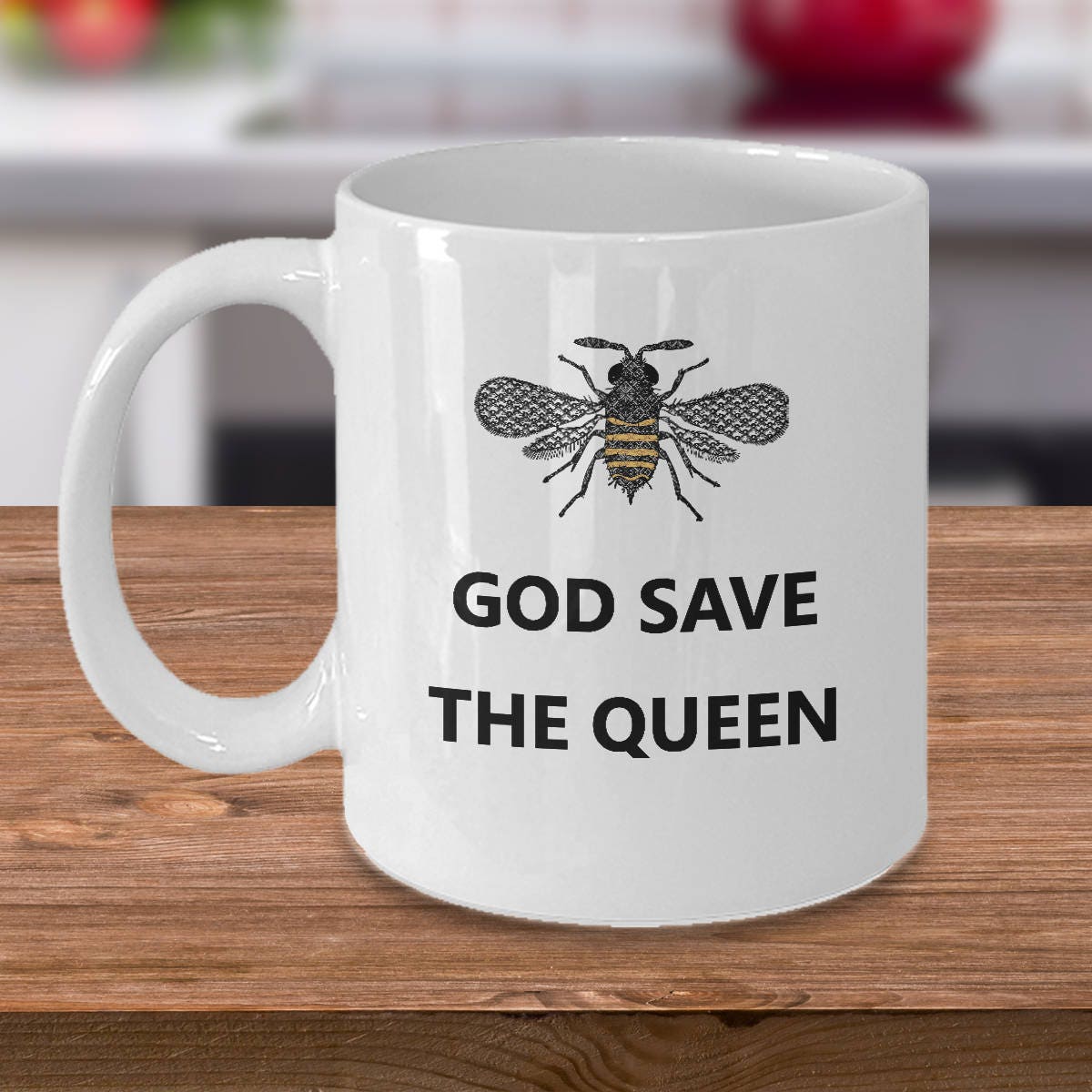 Bee Gifts Bee Mug Bee Keeper Gift Bee Keeper Mug God Save the Queen Funny Bee Present Apiary Gift Bee Birthday Bee Christmas Graphic Tee – Warm & Stylish · Perfect For Daily Wear