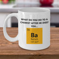 Funny Chemistry Gift Chemistry Teacher Gift Chemist Present Barium Joke Chemical Engineer Gift Chemistry Mug Graphic Tee – Bold Style · Great Gift For Fans