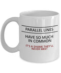 Math Teacher Mug Math Teacher Gift Geometry Teacher Mug Parallel Lines Geometry Teacher Gift Graphic Tee – Fan Favorite · Trending Graphic Apparel