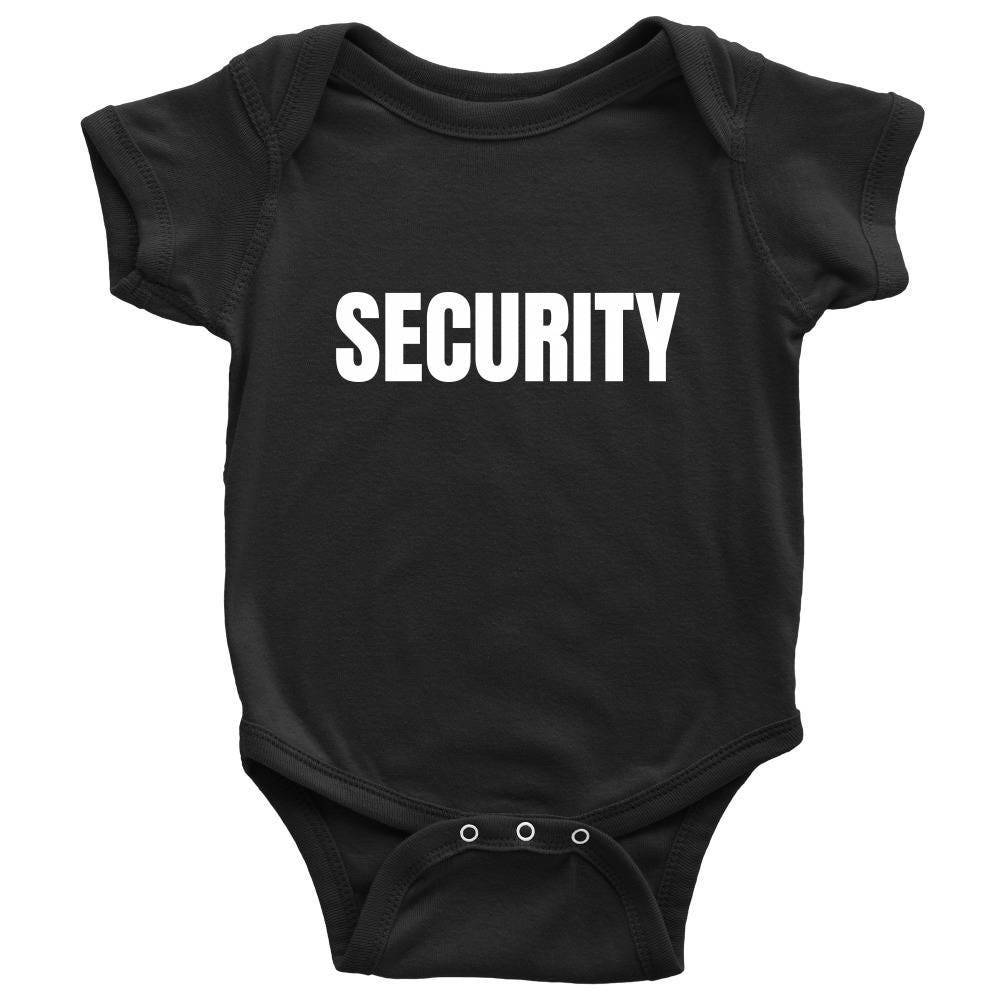 Cute Baby Onepiece Adorable Baby Shirt Security Security Guard Baby Onepiece Baby Shower Or First Birthday Gift Graphic Tee – Everyday Comfort · Perfect For Daily Wear