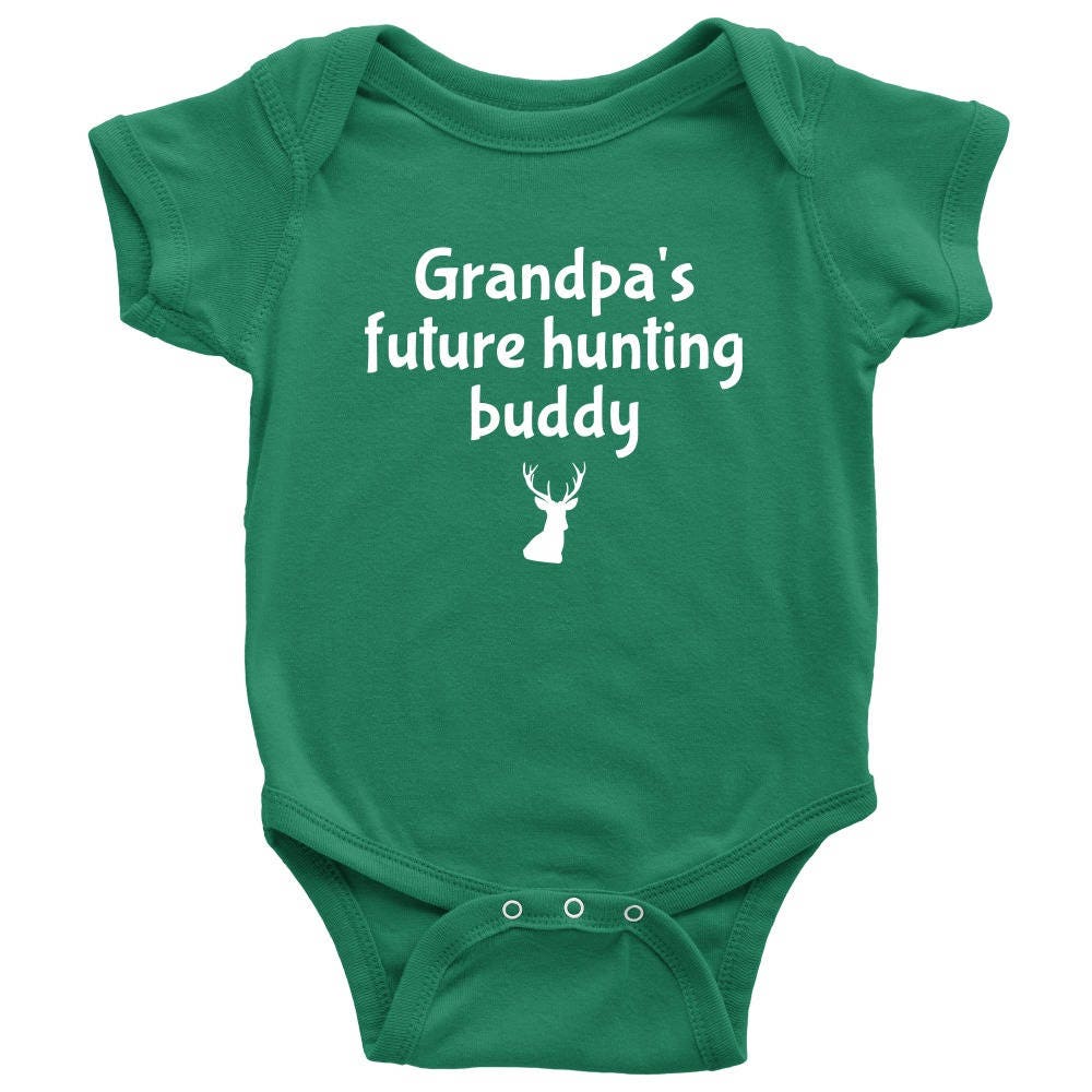 Cute Baby Onepiece Baby Shirt For Future Hunter Grandpa39s Future Hunting Buddy Baby Shower Gift Newborn Through 24 months Sizes Graphic Tee – Premium Graphic · Top Pick For Any Outfit