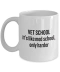 Funny Vet School Mug Veterinarian Gift Idea Like Med School Only Harder Graphic Tee – Bold Style · Perfect For Daily Wear