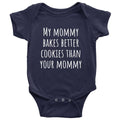Adorable Baking Onepiece Cute Baby Shirt My Mommy Bakes Better Cookies Baby Shower Gift Idea Baker Mommy Graphic Tee – Everyday Comfort · High-Quality Print