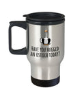 Lovely Ostrich Travel Mug Gift For Ostrich Lover or Farmer Have You Hugged An Ostrich Today Graphic Tee – Soft Feel · Great Gift For Fans