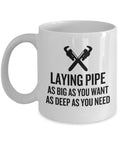 Funny Plumber Coffee Mug Plumber Gift Idea Plumbing Present Laying Pipe Graphic Tee – Feel-Good Design · Trending Graphic Apparel