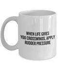 Funny Pilot Mug Pilot Gift Idea Aviator Present Apply Rudder Pressure Graphic Tee – Soft Feel · Great Gift For Fans
