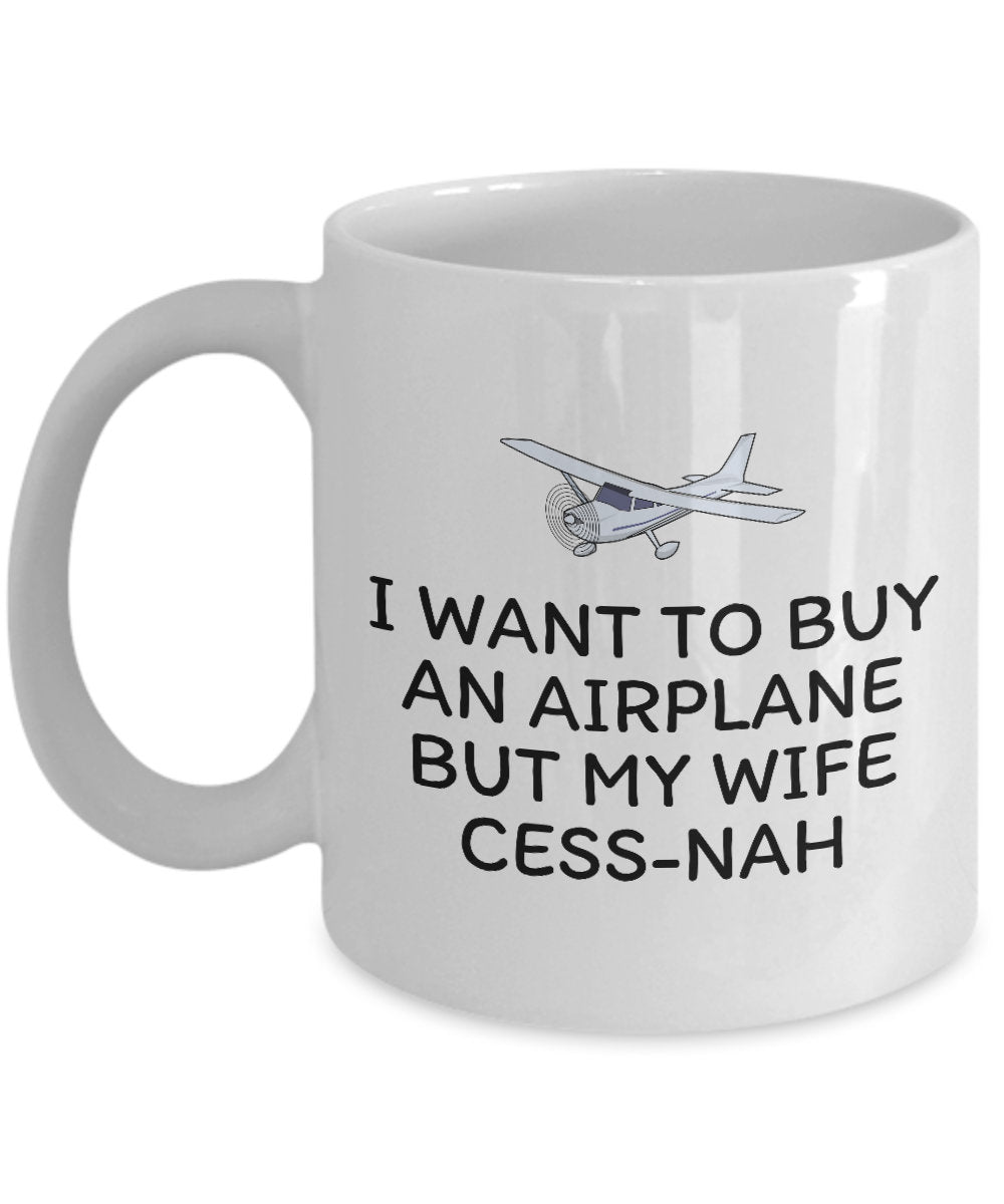 Funny Pilot Mug Pilot Gift Idea Aviator Present My Wife CessNah Graphic Tee – Cozy Vibes · Perfect For Daily Wear