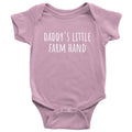 Cute Baby Onepiece Infant Bodysuit Farming Baby Shirt Daddy39s Little Farm Hand Cute Baby Gift Many Sizes And Colors Available Graphic Tee – Everyday Comfort · High-Quality Print