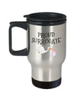 Cute Stork Travel Mug Surrogate Mother Gift Proud Surrogate Newborn Baby Graphic Tee – Easygoing Wear · Great Gift For Fans
