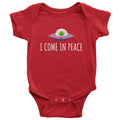 Funny UFO Baby Onepiece Alien Baby Bodysuit Ufology Baby Shirt I Come In Peace Baby Gift Idea Many Sizes And Colors Graphic Tee – Easygoing Wear · Top Pick For Any Outfit