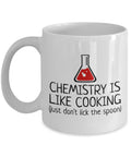 Funny Chemistry Mug Chemistry Teacher Gift Idea Chemist Present Chemistry Is Like Cooking Graphic Tee – Bold Style · High-Quality Print
