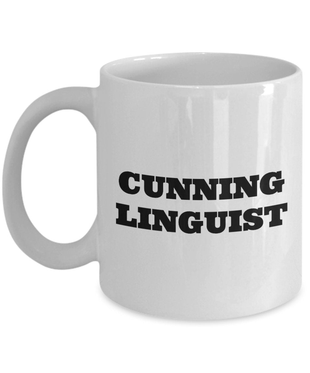 Funny Linguist Mug Linguistics Teacher Gift Cunning Linguist Graphic Tee – Soft Feel · Top Pick For Any Outfit