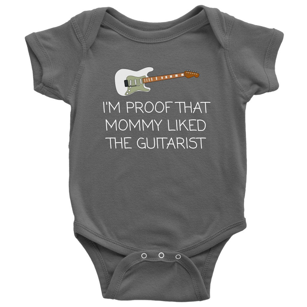 Cute Guitarist Baby Onepiece Guitar Player Baby Bodysuit Mommy Liked The Guitarist Guitarist Baby Gift Idea Many Sizes And Colors Graphic Tee – Warm & Stylish · Must-Have Style