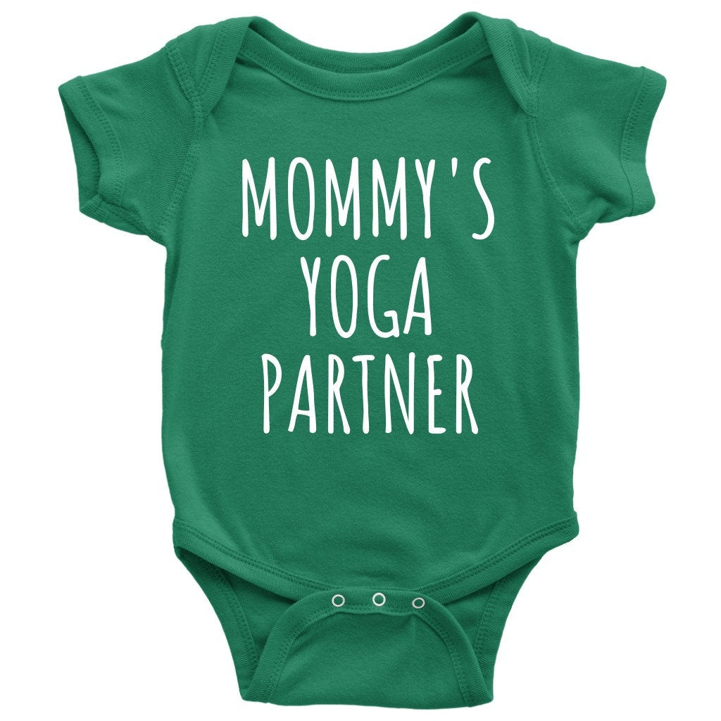 Cute Yoga Baby Onepiece Yoga Baby Bodysuit Yogi Yogini Baby Shirt Mommy39s Yoga Partner Many Sizes And Colors Graphic Tee – Aesthetic Look · Top Pick For Any Outfit