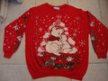 Vintage 8039s Love Polar Bear Holiday Christmas All Over Print Crewneck Sweatshirt Size M Sweatshirt – Easygoing Wear · Trending Graphic Apparel