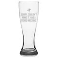 Surfer Present Idea Funny Surfing Gift Surf Beer Glass Had A Board Meeting Pilsner Glass Graphic Tee – Bold Style · Perfect For Daily Wear