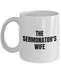 Funny Pastor Mug Preacher Gift Idea Minister Present The Sermonator39s Wife Graphic Tee – Bold Style · Trending Graphic Apparel