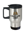 Funny Owl Travel Mug Owl Lover Gift Present For Owl Fans Cute Owl Gift I Don39t Give A Hoot Graphic Tee – Bold Style · Great Gift For Fans