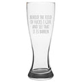 Funny Sarcasm Gift Sarcasm Beer Glass INTJ Gift Idea Behold The Field Of Fucks I Give Etched Pilsner Glass Friend Birthday Gift Graphic Tee – Bold Style · Top Pick For Any Outfit
