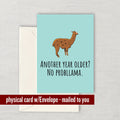 Funny Llama Card Llama Birthday Card Llama Lover Card Llama Greeting Card No Probllama Graphic Tee – Cozy Vibes · Must-Have Style