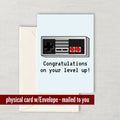 Video Gamer Birthday Card Retro Game Console Greeting Card Video Game Nerd Congratulations On Your Level Up Graphic Tee – Fan Favorite · Trending Graphic Apparel