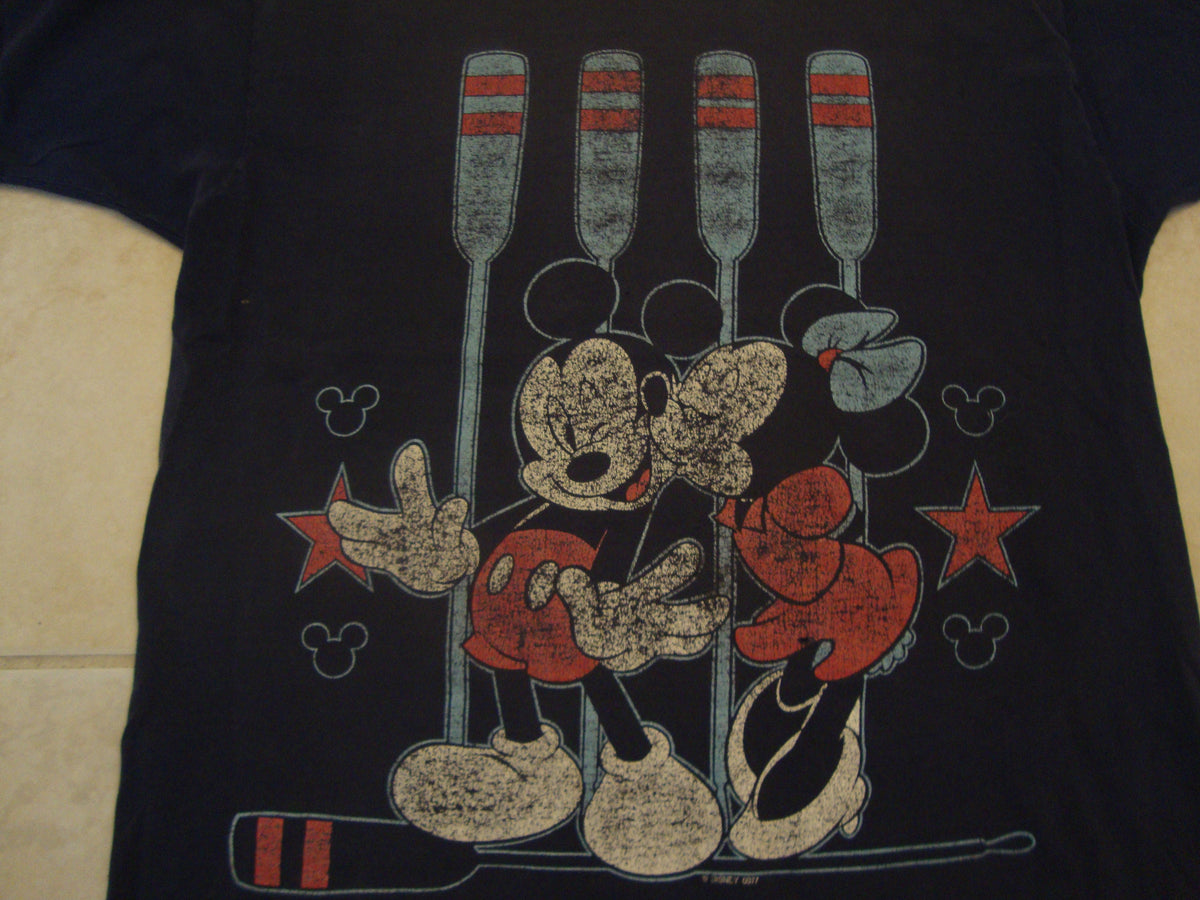 Vintage 9039s Walt Disney Mickey Mouse And Minnie Mouse Sailing Tourist T Shirt Size XL Graphic Tee – Bold Style · Trending Graphic Apparel