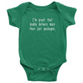 Mailman Baby Bodysuit Postal Worker Baby Gift Postman Baby Onepiece Daddy Delivers More Than Just Packages Funny Baby Shower Gift Graphic Tee – Aesthetic Look · Top Pick For Any Outfit