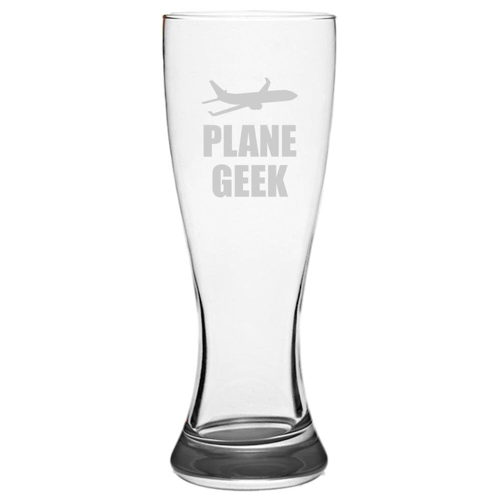Aircraft Spotter Gift Plane Spotting Beer Glass Aviation Enthusiast Present Plane Geek Airplane Lovers Pilsner Glass Graphic Tee – Warm & Stylish · Great Gift For Fans