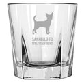 Chihuahua Gift Chihuahua Gifts Chihuahua Rocks Glass Say Hello to My Little Friend Chi Gift Chi Whiskey Tumbler Graphic Tee – Warm & Stylish · Great Gift For Fans