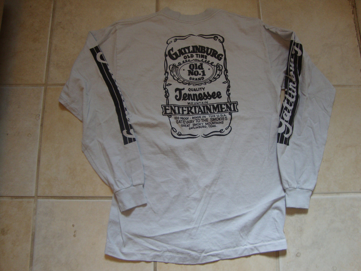 Vintage 8039s Gatlinburg Tennessee Tourist Tee S Long Sleeve parody T Shirt Size L Graphic Tee – Bold Style · High-Quality Print