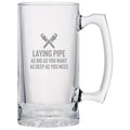 Funny Plumber Beer Mug Plumber Gift Idea Plumbing Present Laying Pipe Beer Glass Graphic Tee – Feel-Good Design · High-Quality Print