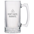 Funny Radiology Beer Mug Radiologist Gift Rad Tech Present Radiographer Beer Glass Nuclear Medicine Don39t Hate Radiate Graphic Tee – Warm & Stylish · Great Gift For Fans