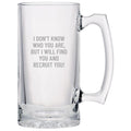 Funny HR Gift Human Resources Beer Mug Human Resources Manager Gift I Will Find You And Recruit You Graphic Tee – Cozy Vibes · Trending Graphic Apparel