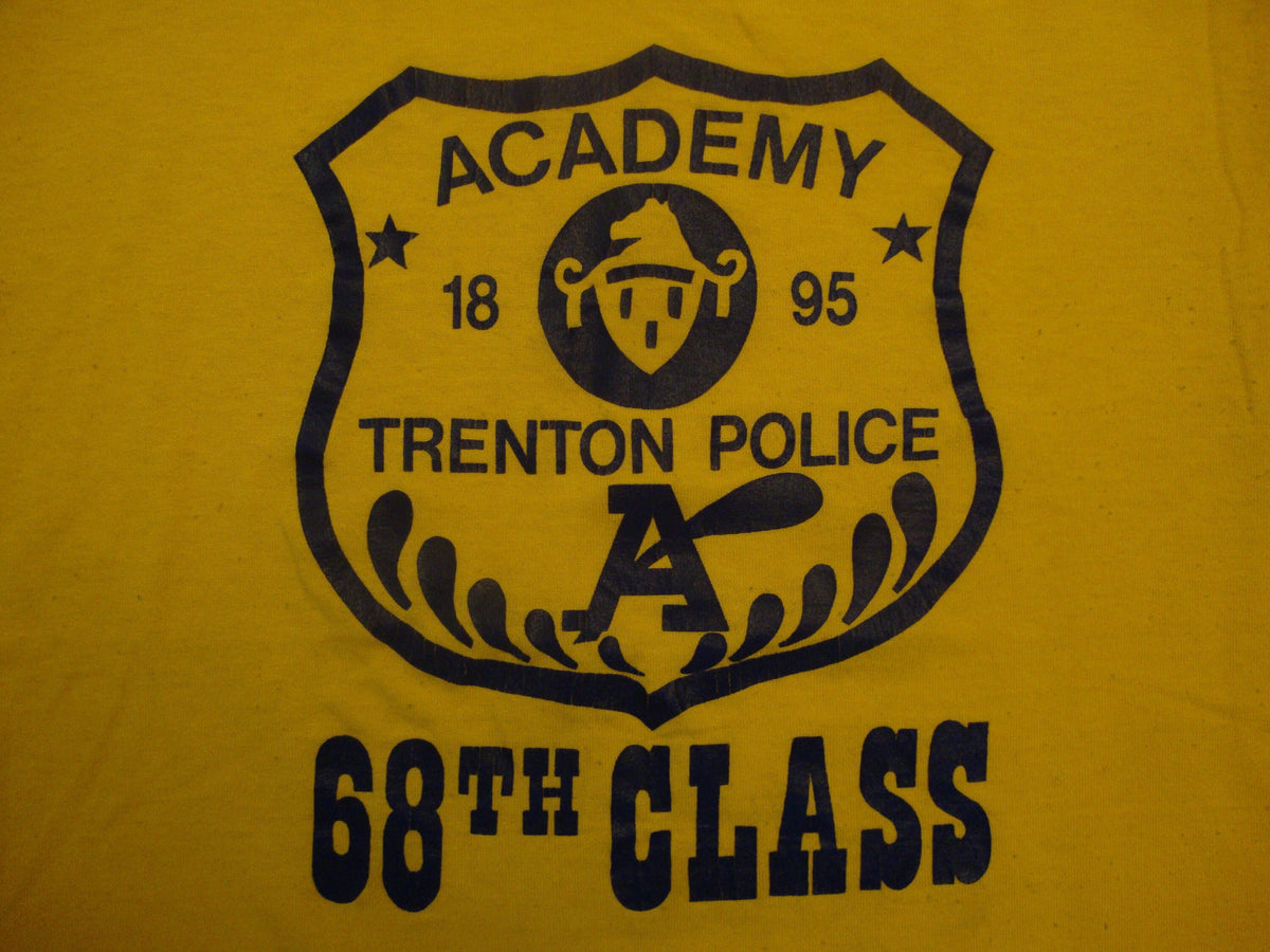 Vintage 8039s Academy Trenton Police 68th Class Paper Thin T Shirt Size M Graphic Tee – Bold Style · Must-Have Style
