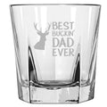 Funny Hunting Rocks Glass Gift for Dad Best Buckin39 Dad Ever Hunting Gift Whiskey Tumbler Graphic Tee – Warm & Stylish · Must-Have Style