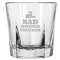 Funny Trucker Rocks Glass Trucker Gift Idea Truck Driver Present Gift For Truck Fans Bad Mother Trucker Whiskey Tumbler Graphic Tee – Aesthetic Look · Perfect For Daily Wear