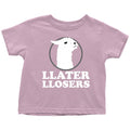 Funny Llama Toddler Shirt Llama Toddler Tee Llater Llosers Toddler Birthday Gift Idea Many Sizes And Colors Available All Cotton Graphic Tee – Soft Feel · Great Gift For Fans