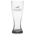 Funny Dachshund Pilsner Glass Wiener Dog Gift Dachshund Owner Present I Play With My Wiener Beer Glass Graphic Tee – Fan Favorite · Top Pick For Any Outfit