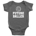 Volleyball Baby Bodysuit Volleyball Player Baby Gift Volleyball Baby Onepiece Future Baller First Birthday or Baby Shower Gift Graphic Tee – Aesthetic Look · High-Quality Print