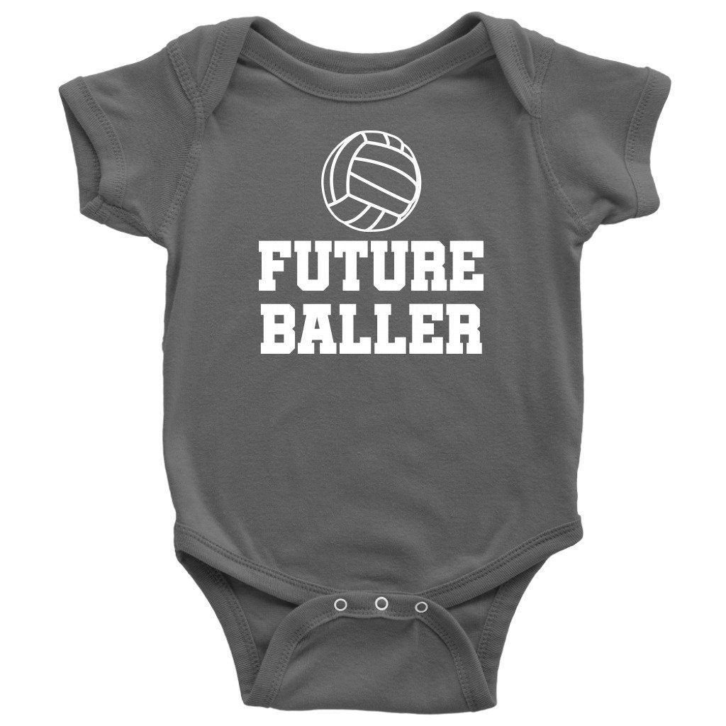 Volleyball Baby Bodysuit Volleyball Player Baby Gift Volleyball Baby Onepiece Future Baller First Birthday or Baby Shower Gift Graphic Tee – Aesthetic Look · High-Quality Print