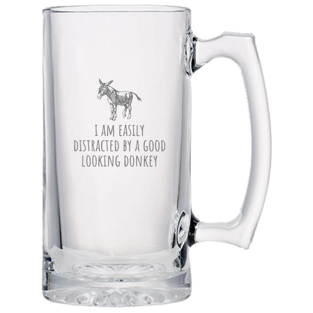 Donkey Lover Gift Donkey Farm Present Donkey Dairy Beer Mug Gift For Donkey Farmer Good Looking Donkey Beer Glass Graphic Tee – Cozy Vibes · Perfect For Daily Wear