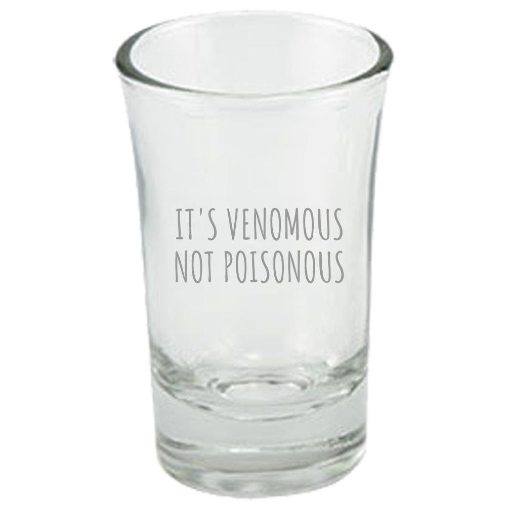 Funny Herpetology Shot Glass Herpetologist Gift It39s Venomous Not Poisonous Snake Reptile Herping Graphic Tee – Premium Graphic · Great Gift For Fans