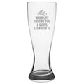 Biker Beer Glass Motorcycle Rider Gift When Life Throws You A Curve Motorbike Pilsner Glass Graphic Tee – Everyday Comfort · Perfect For Daily Wear