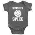 Volleyball Baby Bodysuit Volleyball Player Baby Gift Volleyball Baby Onepiece Kiss My Spike First Birthday or Baby Shower Gift Graphic Tee – Easygoing Wear · High-Quality Print