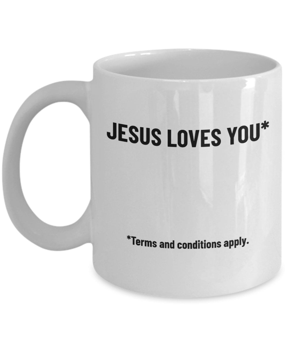 Atheist Coffee Mug Atheism Gift Agnostic Gift Nonbeliever Present Heathen Mug AntiReligion Terms And Conditions Apply Graphic Tee – Warm & Stylish · Trending Graphic Apparel