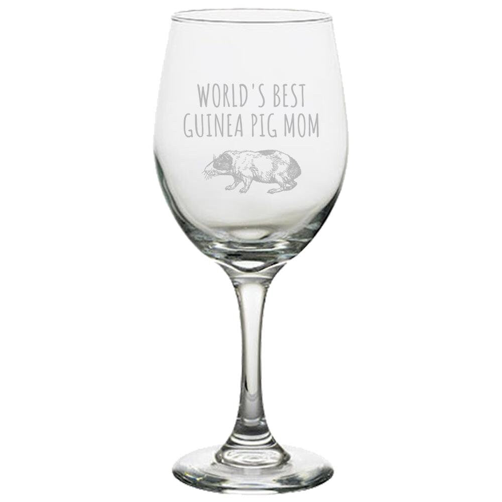 Funny Guinea Pig Wine Glass Guinea Pig Lover Gift Guinea Pig Mom World39s Best Guinea Pig Mom Graphic Tee – Cozy Vibes · High-Quality Print